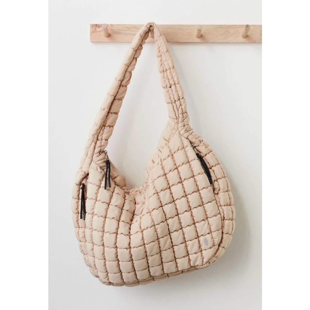Free people movement quilted carryall tote bag